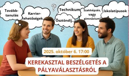 Pályaválasztási kerekasztal beszélgetés