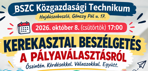 Pályaválasztási kerekasztal beszélgetés